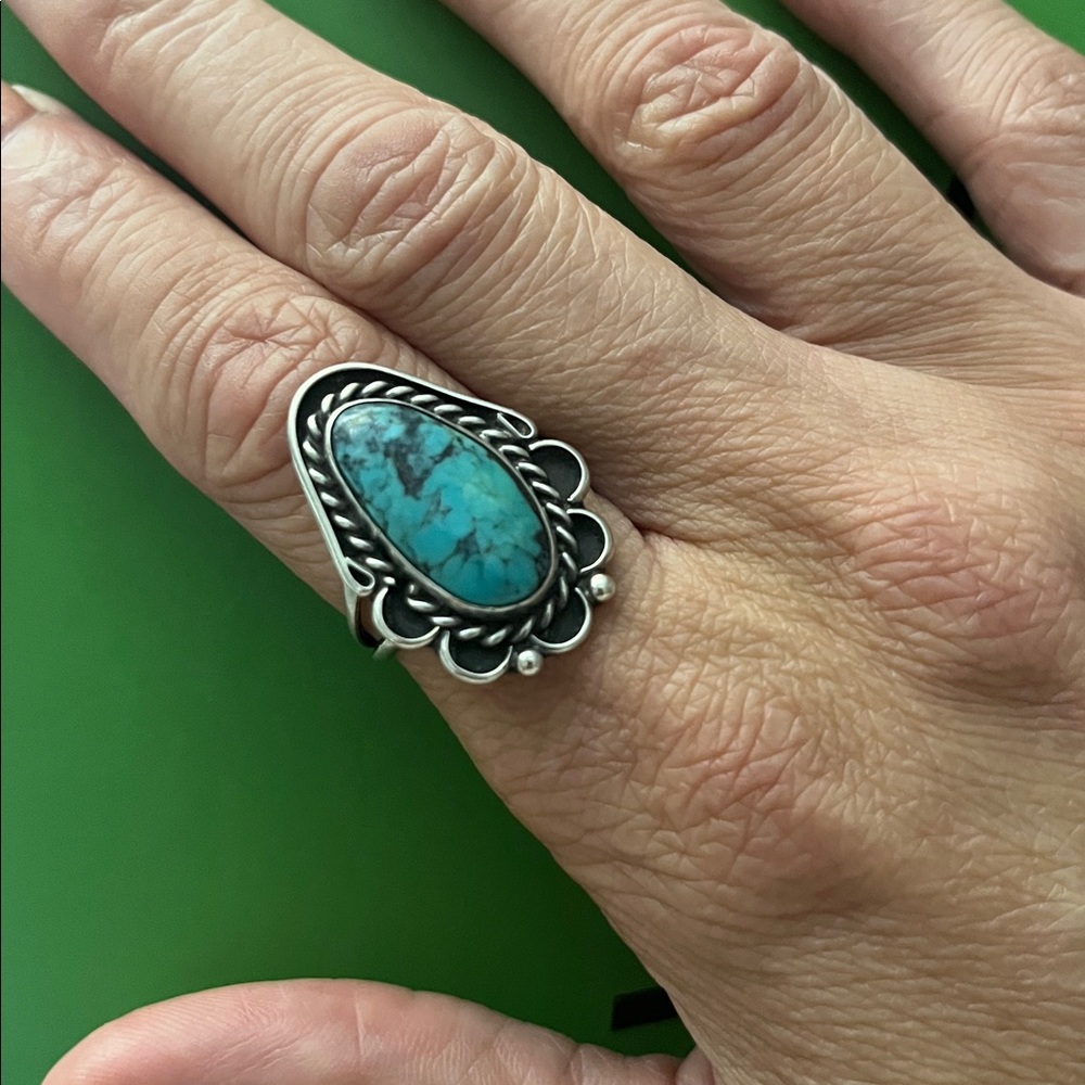 Silver and Turquoise Ring